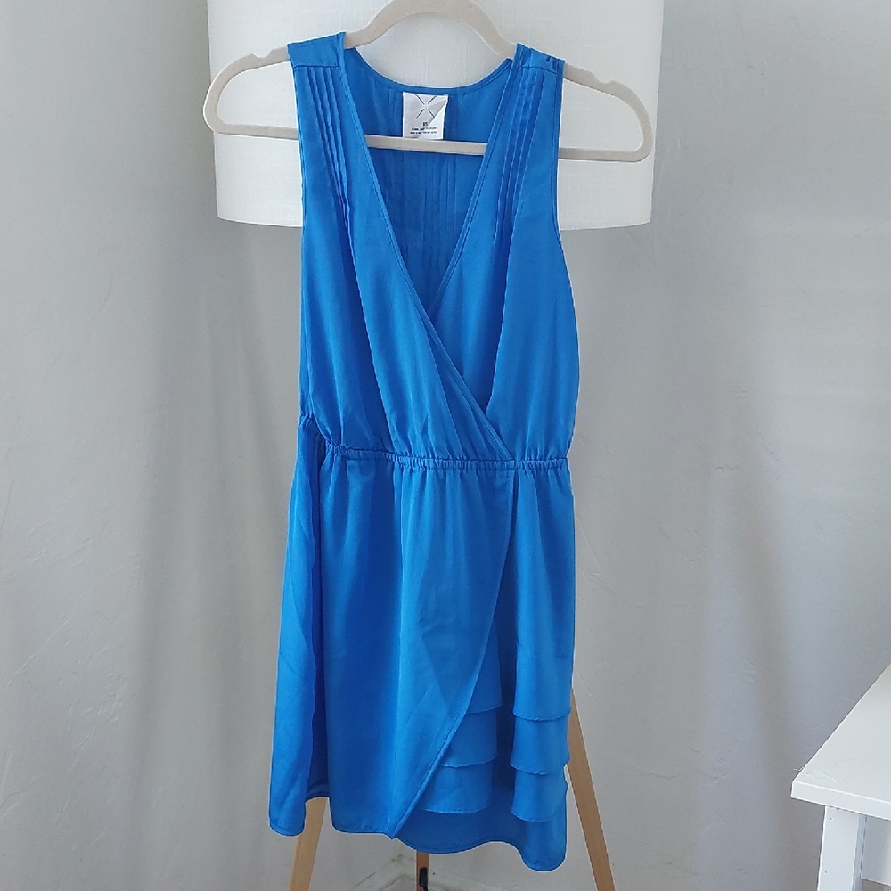 Pins & Needles Vibrant Blue Wrap Dress